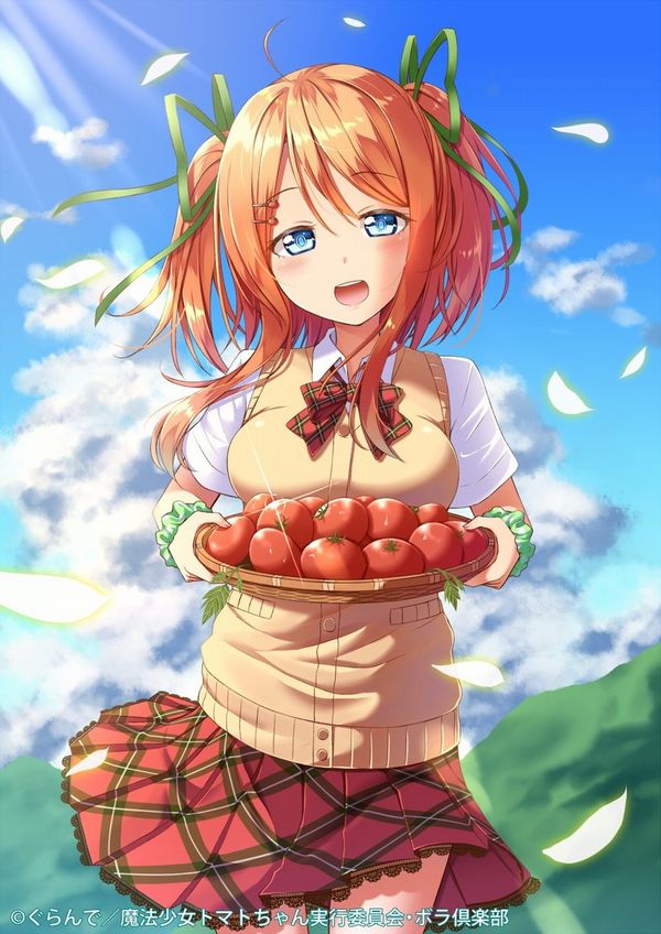 【夏野菜】トマトと女の子の二次画像【12】
