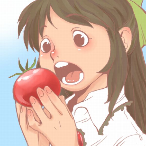 【夏野菜】トマトと女の子の二次画像【24】
