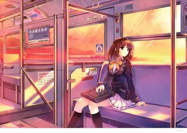 【座れたよ！編】平和的に電車に乗ってる女子達の二次エロ画像【37】