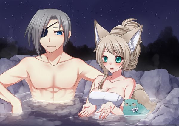 【素晴らしき日本文化】混浴温泉の二次エロ画像【14】