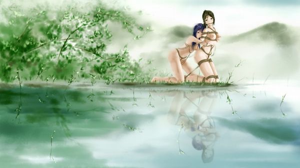 【近所だから】全裸で川遊びしてる女の子達の二次エロ画像【31】