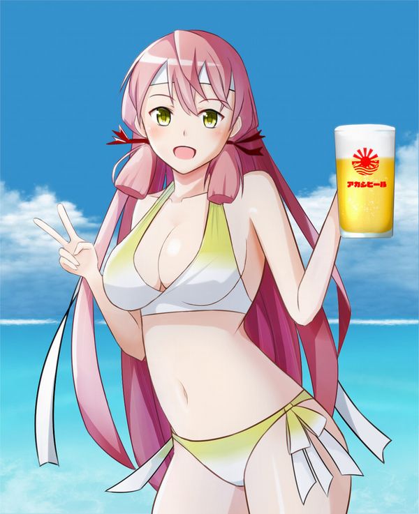 【風物詩】真夏の海で飲むビールってうめえよなぁ！？って二次画像【3】