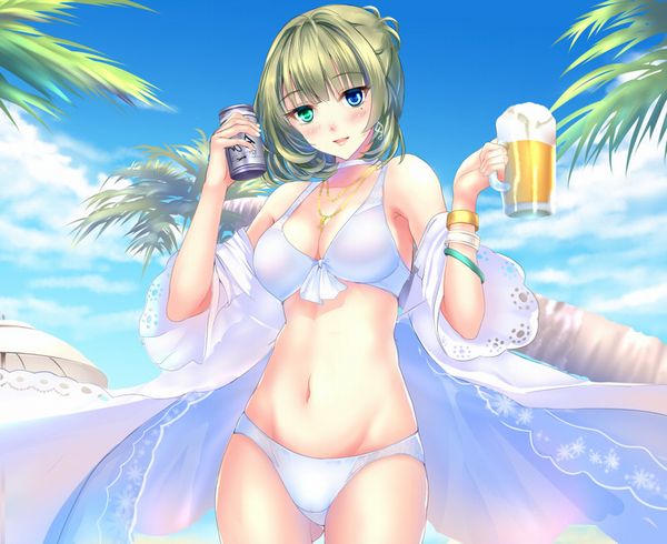 【風物詩】真夏の海で飲むビールってうめえよなぁ！？って二次画像【7】