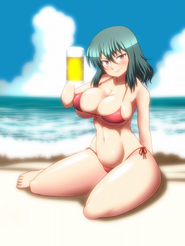 【風物詩】真夏の海で飲むビールってうめえよなぁ！？って二次画像【8】