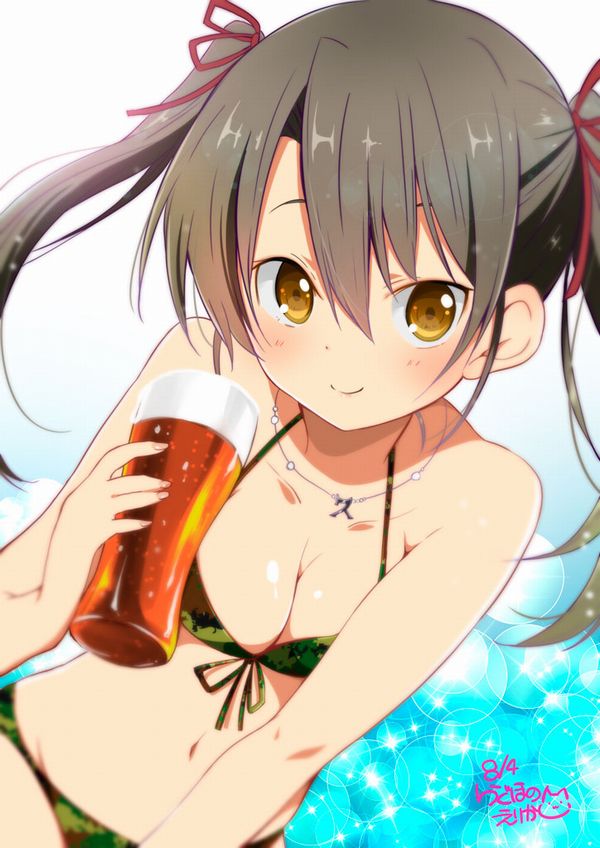 【風物詩】真夏の海で飲むビールってうめえよなぁ！？って二次画像【16】