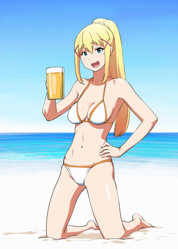 【風物詩】真夏の海で飲むビールってうめえよなぁ！？って二次画像【18】