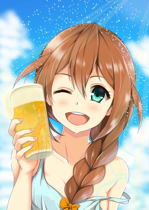 【風物詩】真夏の海で飲むビールってうめえよなぁ！？って二次画像【30】