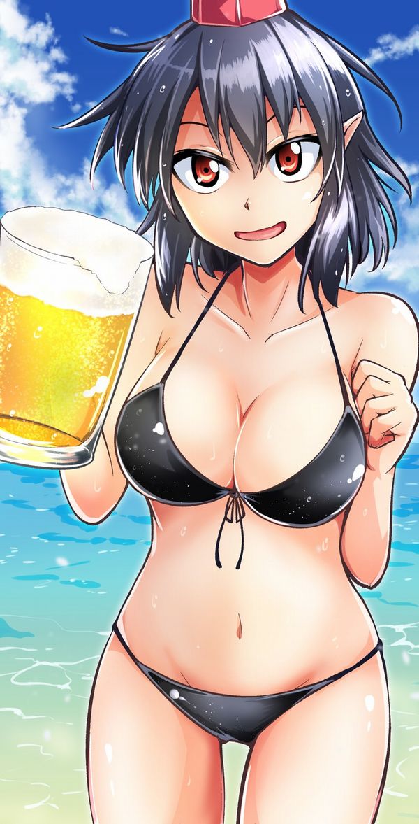 【風物詩】真夏の海で飲むビールってうめえよなぁ！？って二次画像【39】