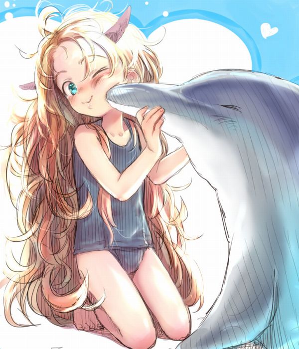 【キュキュキュ】イルカと美少女の二次画像【キュキュキュっキュー】【12】