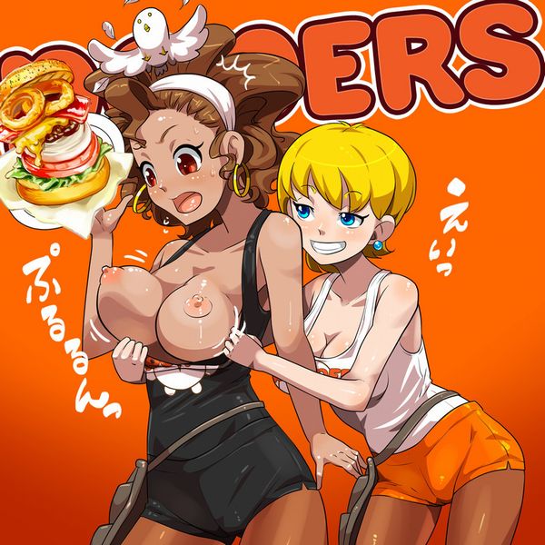 【日本にも７店舗】フーターズ(Hooters)のコスプレしてる女子達の二次エロ画像【3】