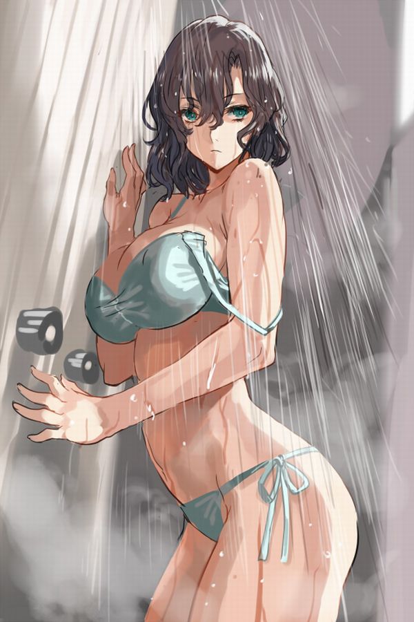 【ＩＶ撮影かな？】着衣のままシャワー浴びてる二次エロ画像【7】