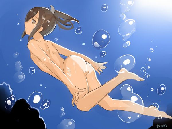 【そうか…脱げばいいんだ】女の子が全裸で泳いでる二次エロ画像【7】
