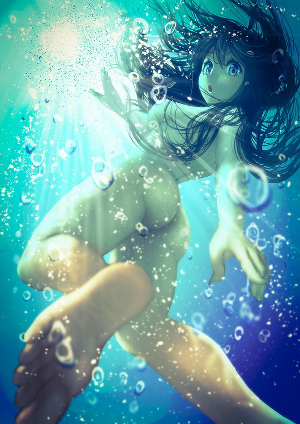 【そうか…脱げばいいんだ】女の子が全裸で泳いでる二次エロ画像【13】