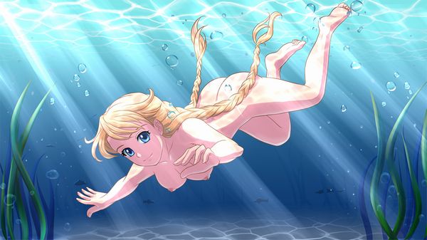 【そうか…脱げばいいんだ】女の子が全裸で泳いでる二次エロ画像【20】