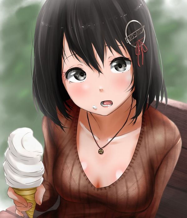 【マックなら１００円】ソフトクリーム食べてる女の子達の二次画像【22】