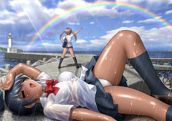 【いつしか雨はやみ】虹の二次エロ画像【そこには虹がかかるんだよなぁ】【8】