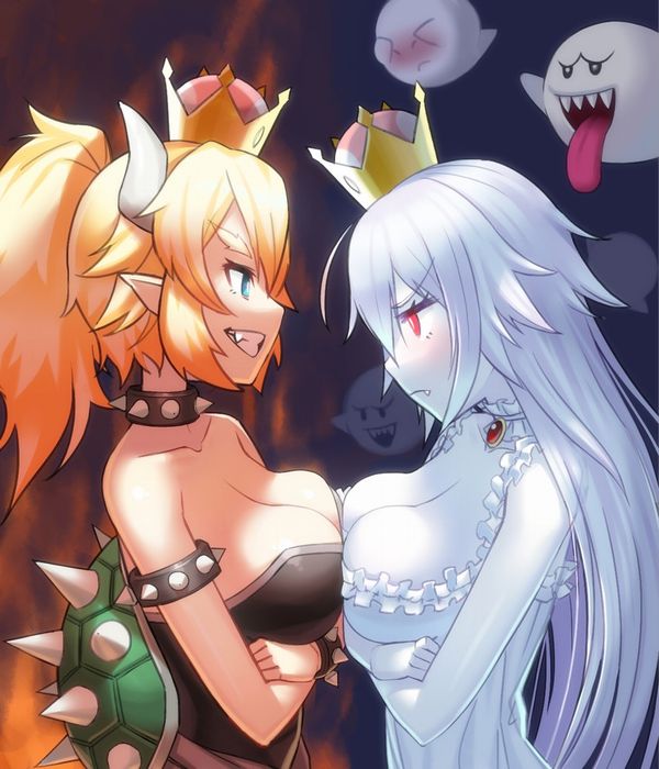【売れっ子コンビ】クッパ姫とキングテレサ姫が２人並んでる二次エロ画像【14】