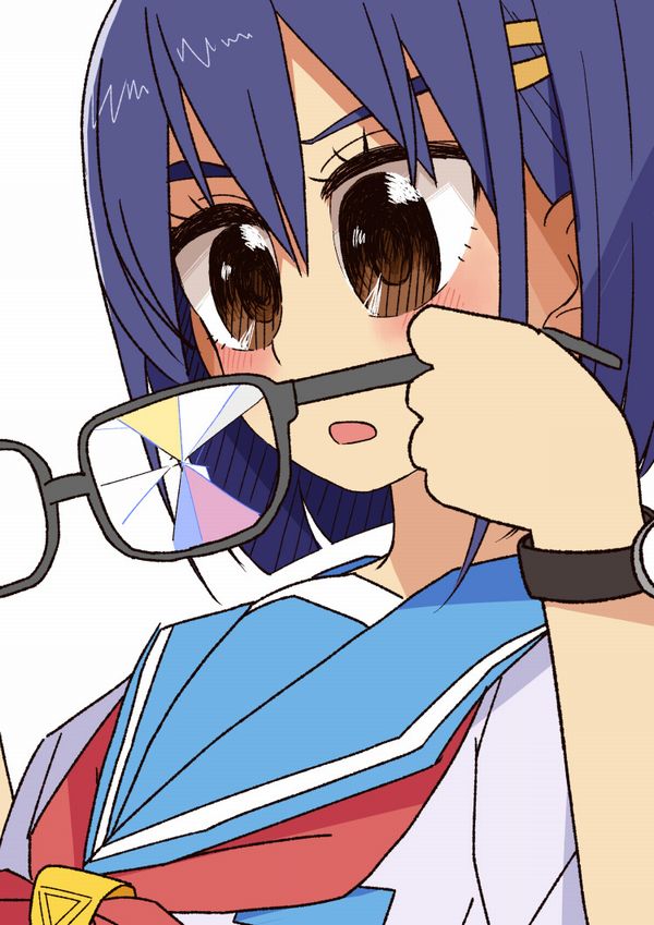 【昭和の漫画的表現】壊れたメガネをかけてる女子達の二次画像【12】