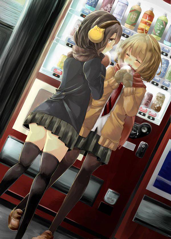 【あったか～い】冬の自販機と女の子の二次画像【8】