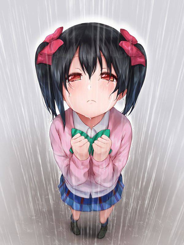 【濡れちゃった】傘を忘れたＪＫ達の二次エロ画像【23】