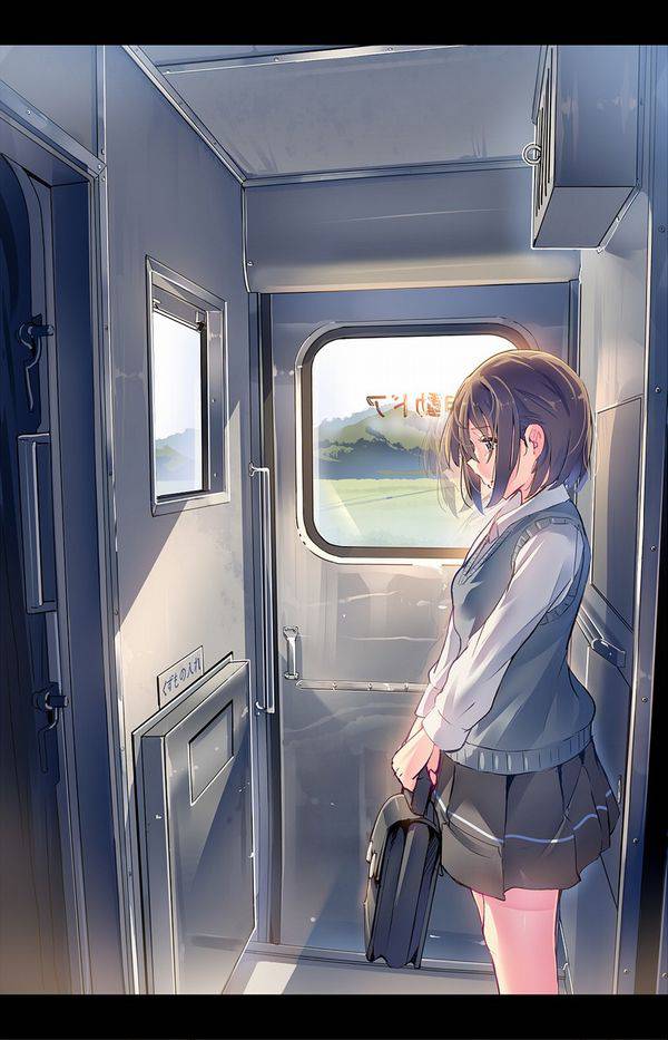 【日常の風景】電車に乗る女子達の二次画像【18】