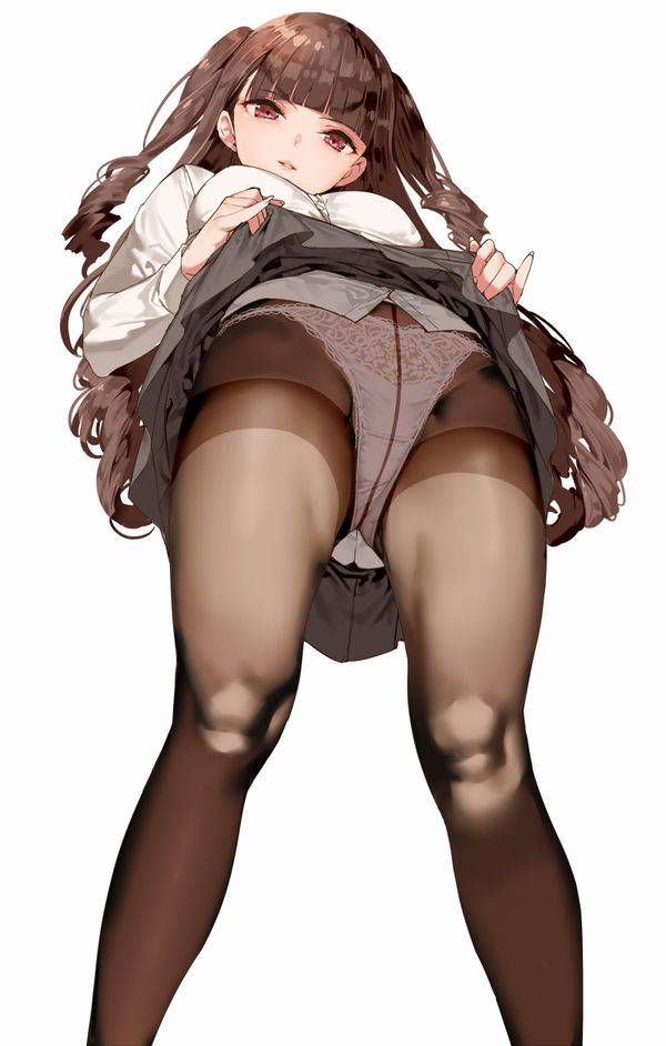 【服装検査】スカートまくってパンツを見せる女子高生の二次エロ画像【5】