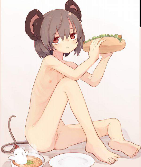 【暑いから】全裸でご飯食べてる二次エロ画像【20】