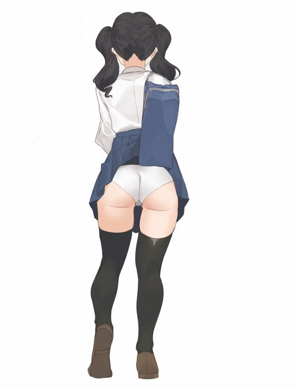 【ＪＫあるある】学生カバンにスカートが引っかかってパンチラしてる二次エロ画像【3】