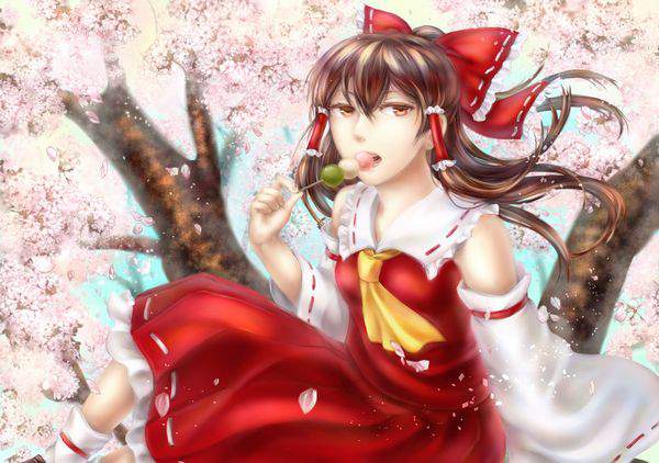 【今年も花見の季節】桜を見ながら三色だんごを食べる女子達の二次画像【3】