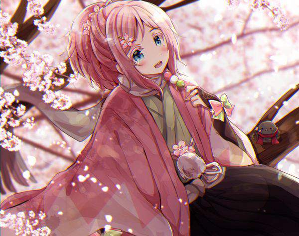【今年も花見の季節】桜を見ながら三色だんごを食べる女子達の二次画像【16】