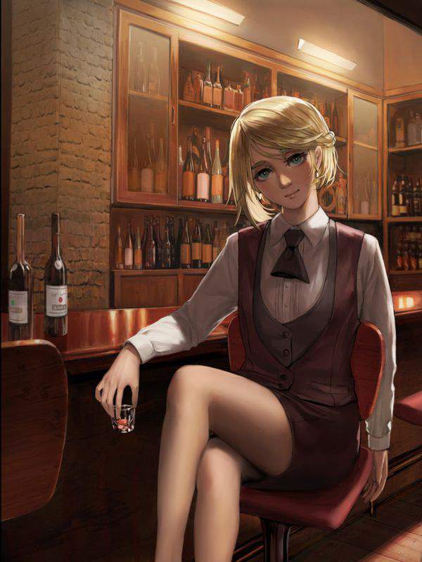 【都内は入店自粛要請中】バーでお酒を嗜む女子達の二次画像【8】