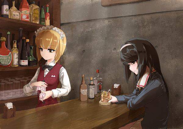 【都内は入店自粛要請中】バーでお酒を嗜む女子達の二次画像【14】
