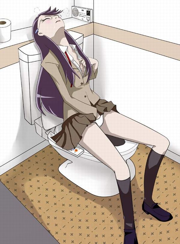 【多目的トイレ】公衆便所でオナニーしてる女子達の二次エロ画像【31】