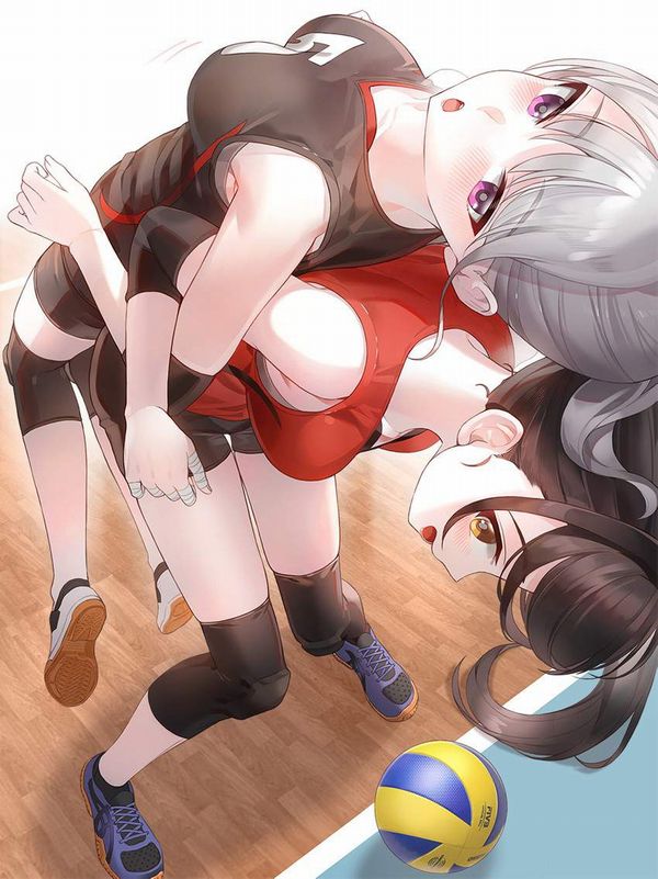 【ほんのり百合の香り】ストレッチを手伝ってもらってる二次エロ画像【33】