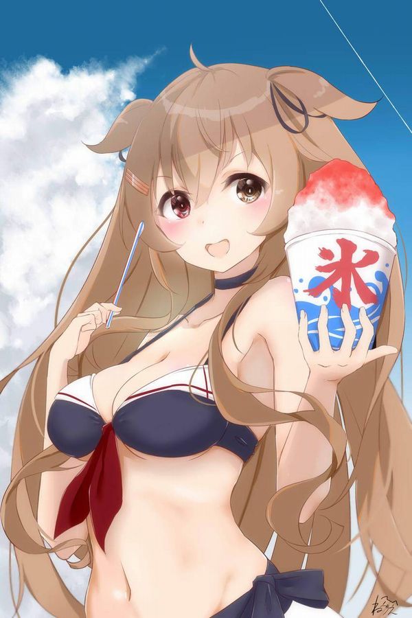 【正に夏】カキ氷と水着女子の二次エロ画像【28】