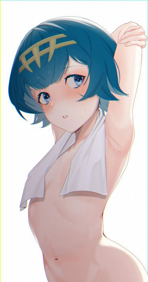 【裸バスタオル】夏場の風呂上り女子達の二次エロ画像【5】