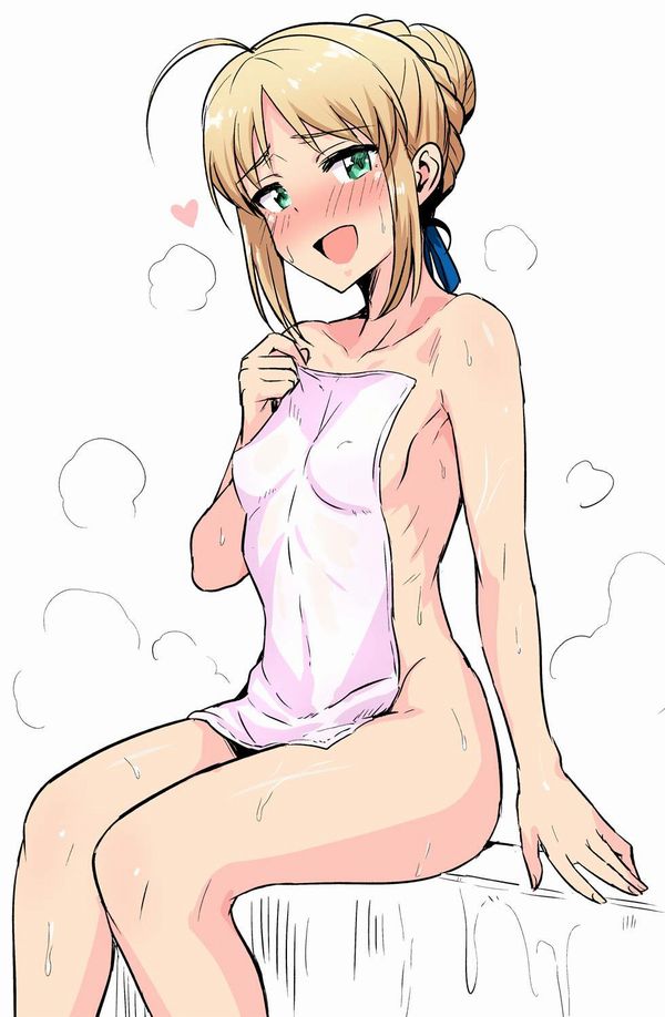 【裸バスタオル】夏場の風呂上り女子達の二次エロ画像【23】