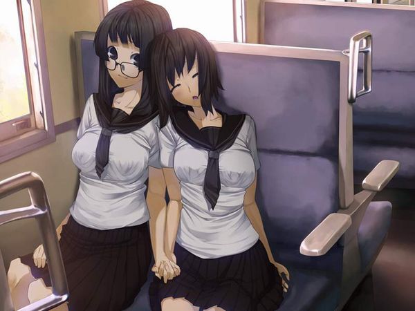 【お疲れ】電車内で寝ちゃってる女子達の二次画像【2】