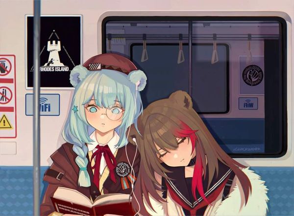 【お疲れ】電車内で寝ちゃってる女子達の二次画像【15】