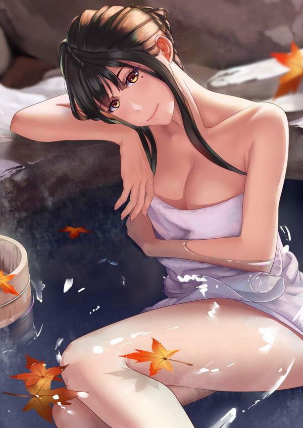 【風流】紅葉を眺めつつ露天風呂を楽しむ女子達の二次エロ画像【17】