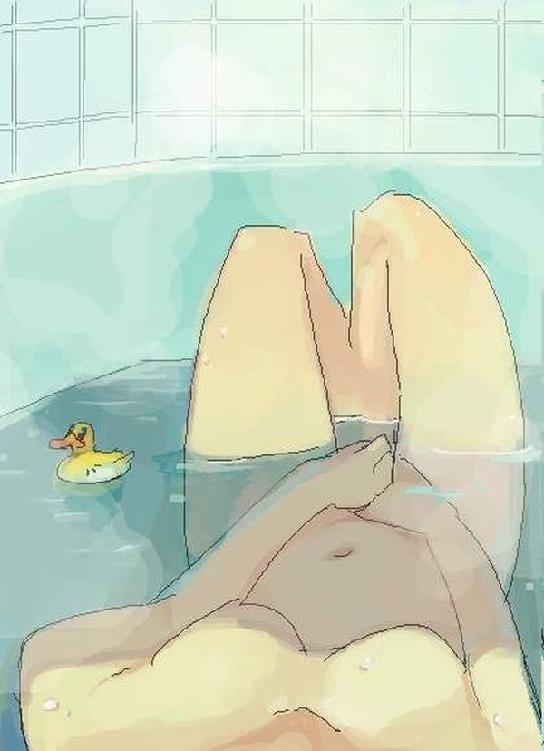 【湯船が潮の香りに】お風呂で温まりつつオナニーしてる二次エロ画像【8】