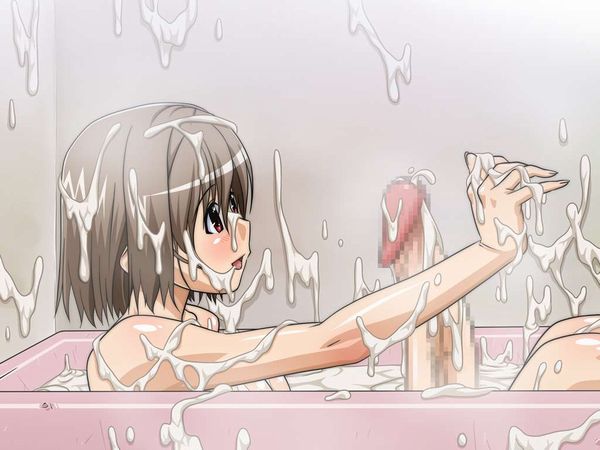 【身体の一部だけが温まりそう】精液風呂に漬かる女子達の二次エロ画像【24】