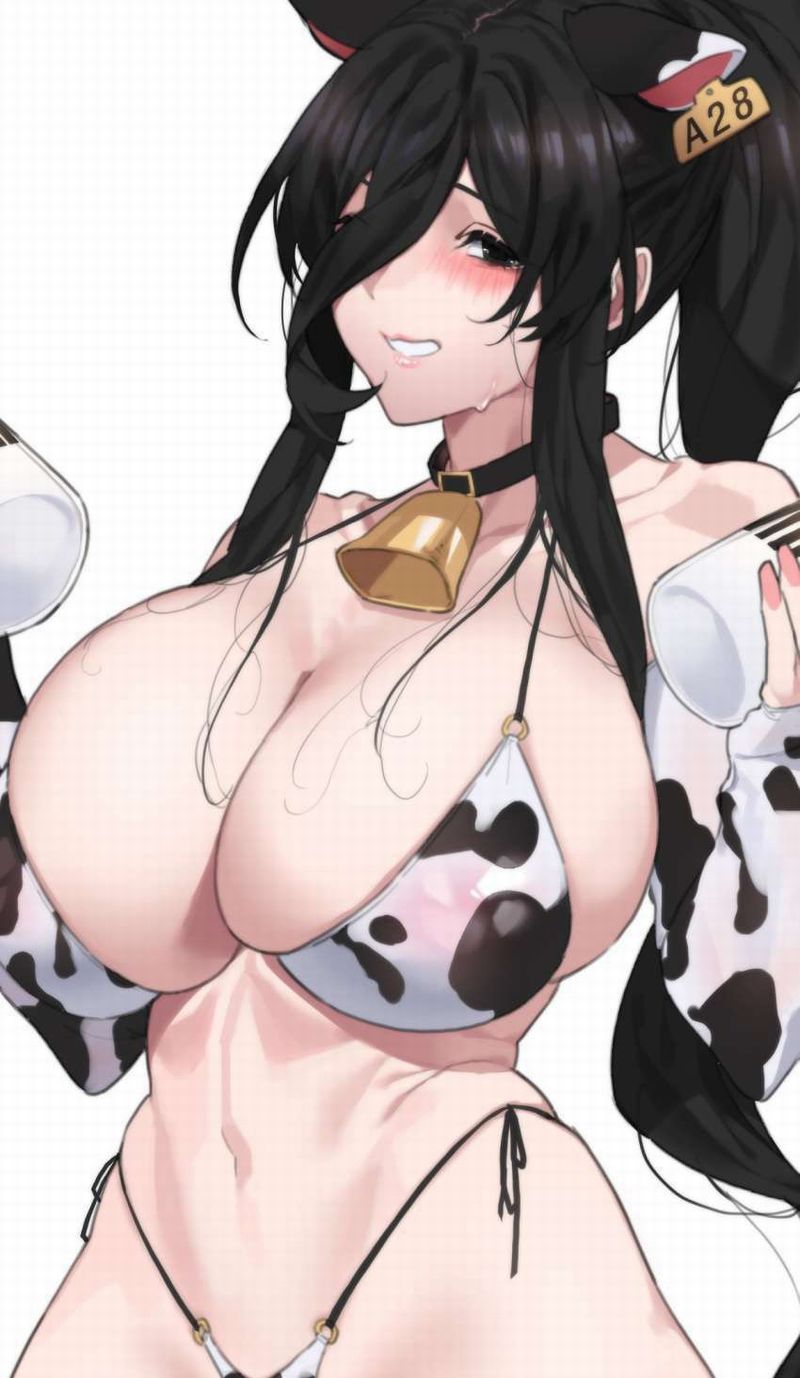 【貧乳は着られない】牛柄水着の二次エロ画像【27】