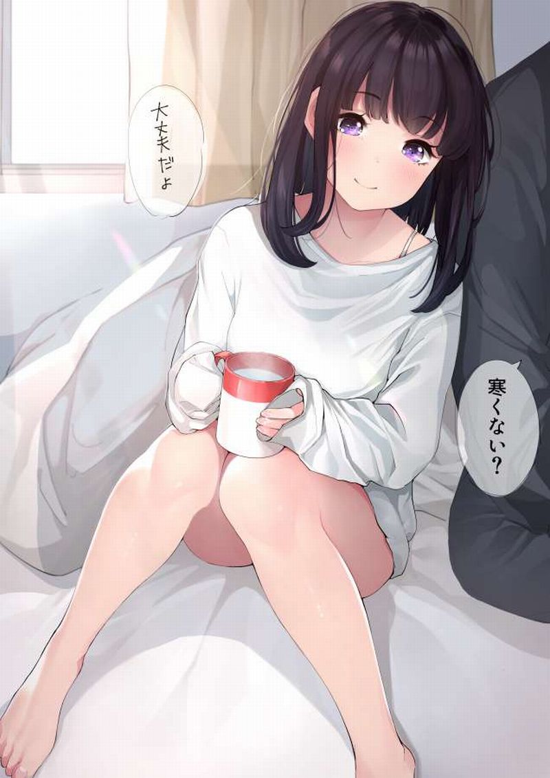 【事後の朝】コーヒーカップ持ってる女子の二次エロ画像【36】