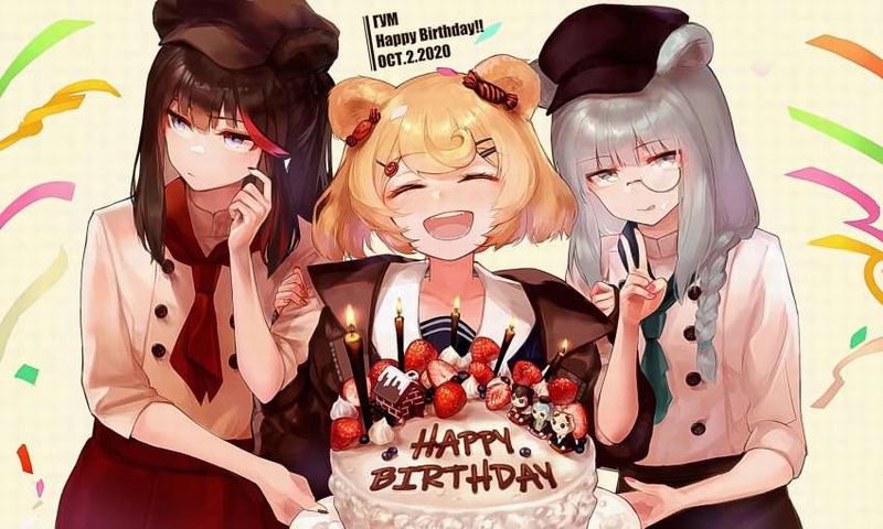 【HAPPY BIRTHDAY】ケーキと共にお誕生日を祝って貰ってる女子達の二次画像【28】