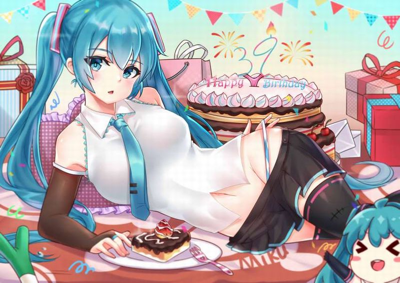 【HAPPY BIRTHDAY】ケーキと共にお誕生日を祝って貰ってる女子達の二次画像【31】