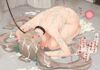 【尊厳を全て失った姿】精液塗れで土下座する女子の二次エロ画像