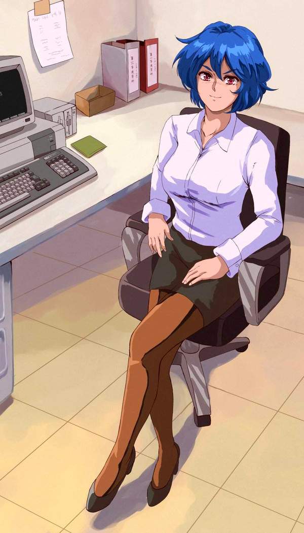 【パンチラも有るよ】オフィスチェアーに座る社会人女性の二次エロ画像【28】