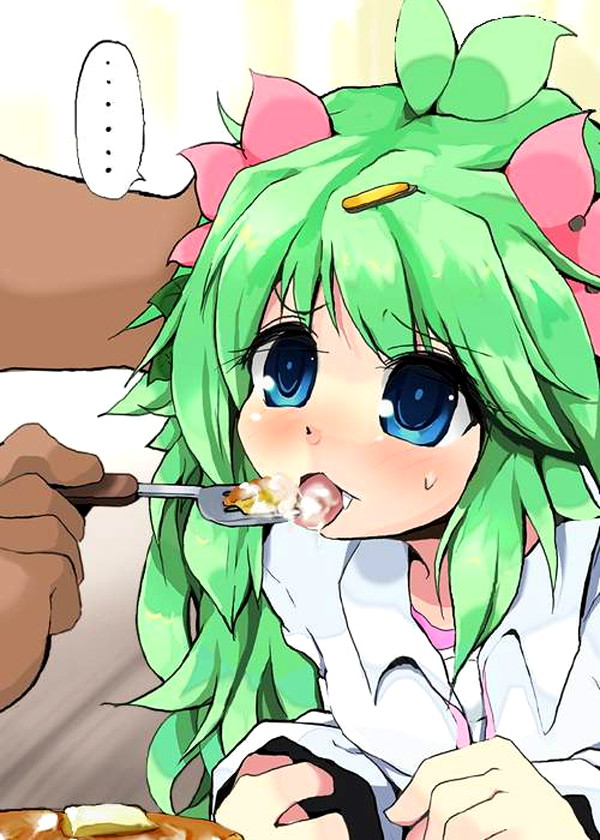 【食ザー】ザーメンぶっかけられた食べ物を口に入れてる女子の二次エロ画像【17】