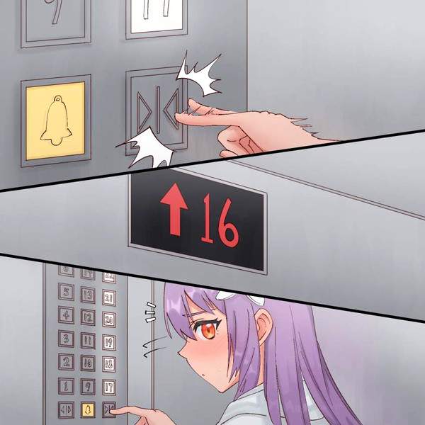 【密室】エレベーター内女子の二次エロ画像【何も起きないはずはなく…】【3】